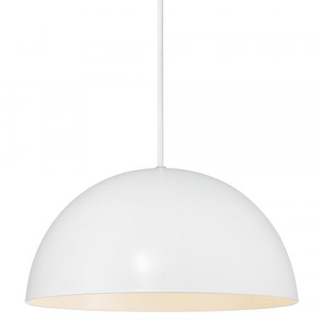 Pendelleuchte ELLEN Weiß mit  Kuppelschirm 30cm